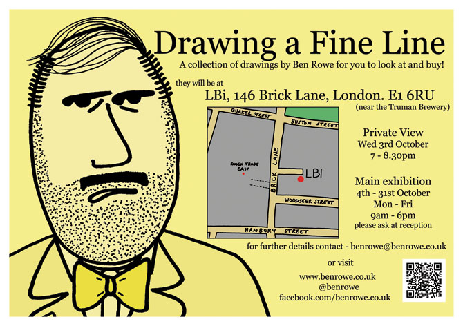 'Drawing a Fine Line' - exhibition 4th - 31st October 2012 @ LBi London