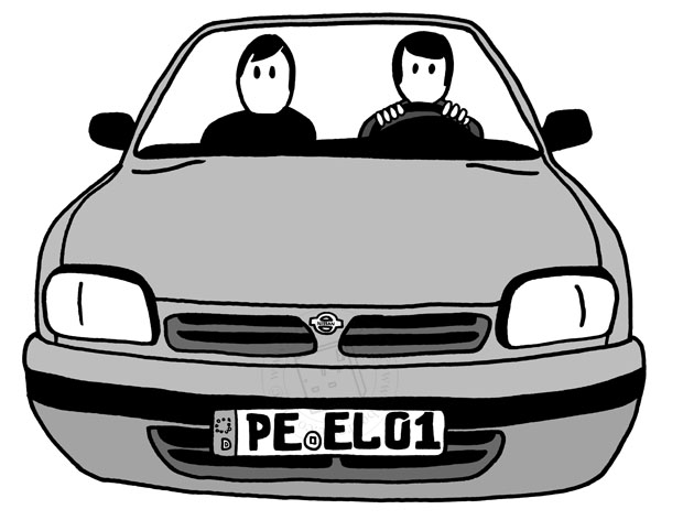 'Gernan Peel Fans' Nissan Micra' � Ben Rowe 2010 - www.benrowe.co.uk